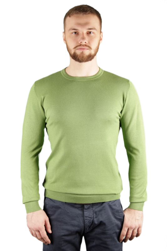 Фото товара Свитер зелёный однотонный SORBINO, артикул: 7181-4 Светри , Кофти поло