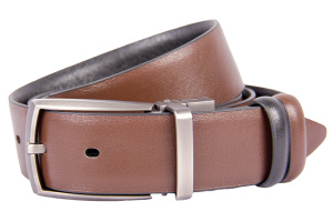 Фото товара Ремінь чоловічий двосторонній коричневий/чорний SERGIO TORRI, артикул: 20530 Ремені