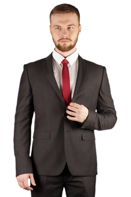 Фото товара Костюм тёмно-серый ALTA TENSIONE 115, артикул: 115 костюм 3 зріст ( 164-178 )