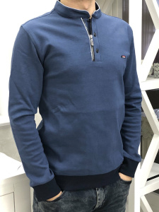 Фото товара Кофта трикотажна  світло-синя ZINZOLIN, артикул: 5480-03 Светри , Кофти поло