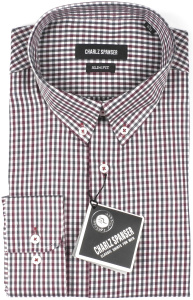 Фото Рубашка белая  Charlz Spanser артикул: 9022-2 Приталені
