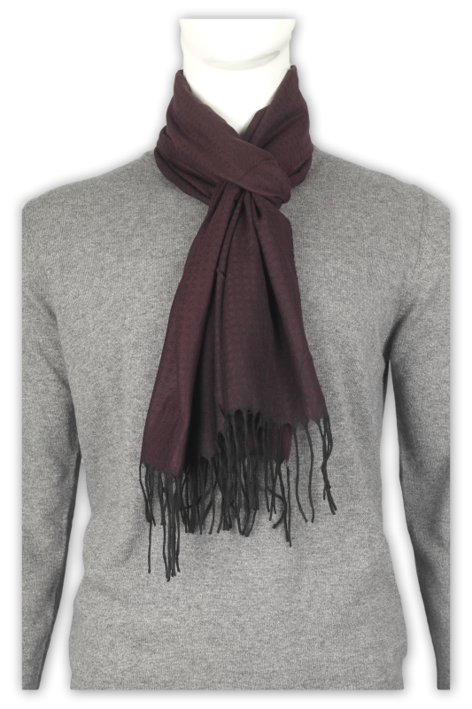 Фото товара Шарф бордовый  в квадрат FABIO DIVAYO, артикул: 458932 Шарфи