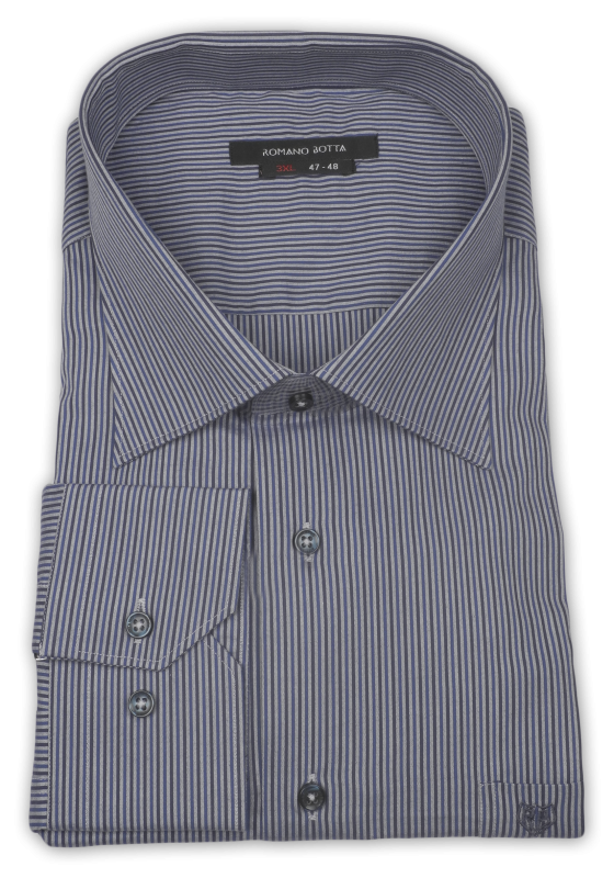 Фото товара Рубашка синяя Romano Botta, артикул: 2401011-1 Класичні 