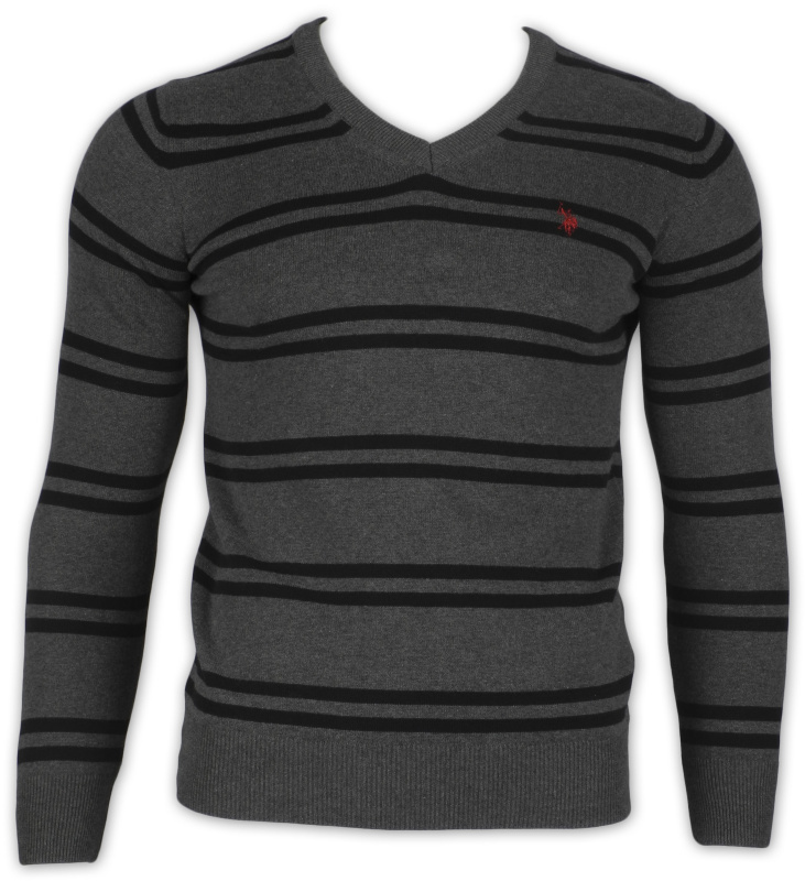 Фото товара Свитер серый U.S.POLO, артикул: 101104 Светри , Кофти поло