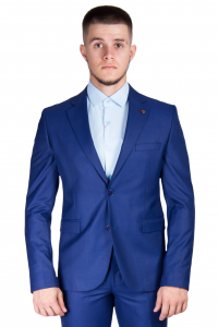 Фото Костюм синий текстурный узор MASSIMO MORARDI артикул: 502544-929 костюм 3 зріст ( 164-178 )