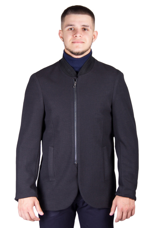 Фото товара Пиджак чёрный на молнии PRIMO EMPORIO, артикул: 2434 Піджаки