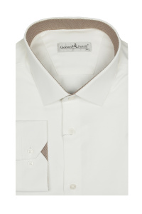 Фото товара Сорочка айворі класична Giovanni Fratelli, артикул: 8043-30 Класичні 