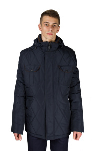 Фото товара Куртка тёмно- синяя с капюшоном SANTORYO, артикул: 7507 Куртки
