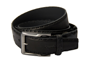 Фото Ремень чёрный прошитый CARDOZO артикул: 120031 Ремені