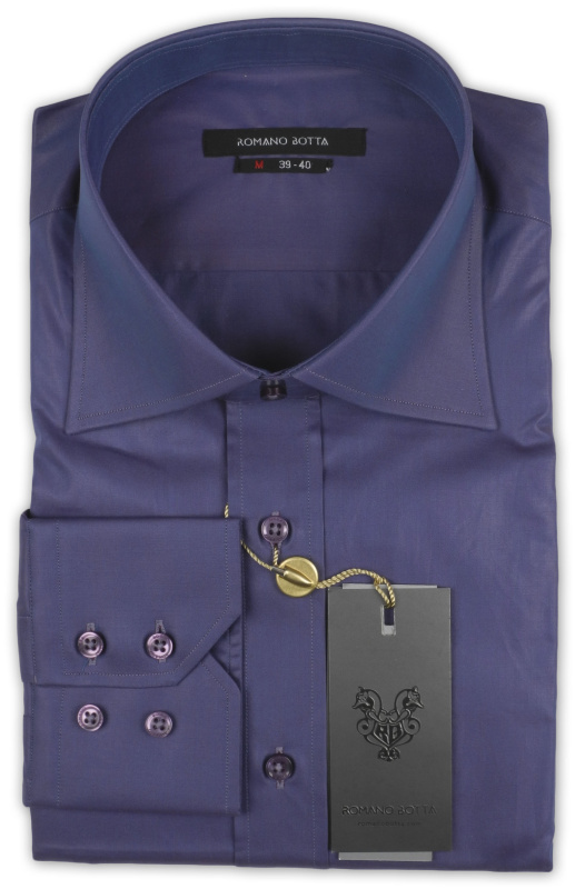 Фото товара Рубашка фиолетовая Romano Botta, артикул: 24017-2 Класичні 