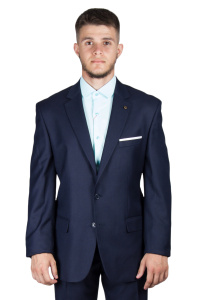 Фото товара Костюм тёмно-синий текстурная ткань классика PRADELLI 82, артикул: 82713-2 костюм 3 зріст ( 164-178 )