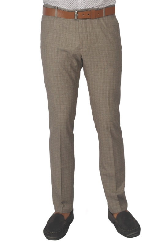 Фото товара Брюки бежевые в рыжую  клетку  MCR, артикул: 38839 Брюки