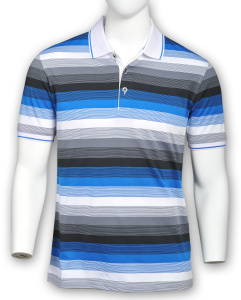 Фото товара Футболка-поло синяя MINGNENYIGE, артикул: 28775 Футболки та поло