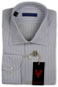 Фото Рубашка голубая Romano Botta артикул: 2422050 Класичні 