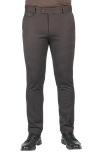 Фото товара Брюки коричневі  однотонні стрейчеві MCR, артикул: 38988-4 Брюки