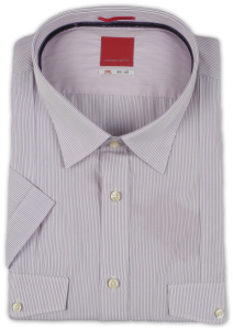 Фото товара Рубашка с коротким рукавом сиреневая Romano Botta, артикул: 260698 Класичний крій