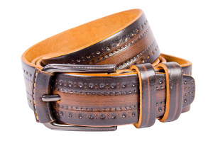 Фото товара Ремень мужской коричневый/бордовый тонир SERGIO TORRI, артикул: 17-01-25 Ремені