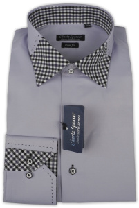 Фото товара Рубашка светло-сиреневая Charlz Spanser, артикул: 249057 Приталені Фото товара Рубашка светло-сиреневая Charlz Spanser, артикул: 249057 Приталені