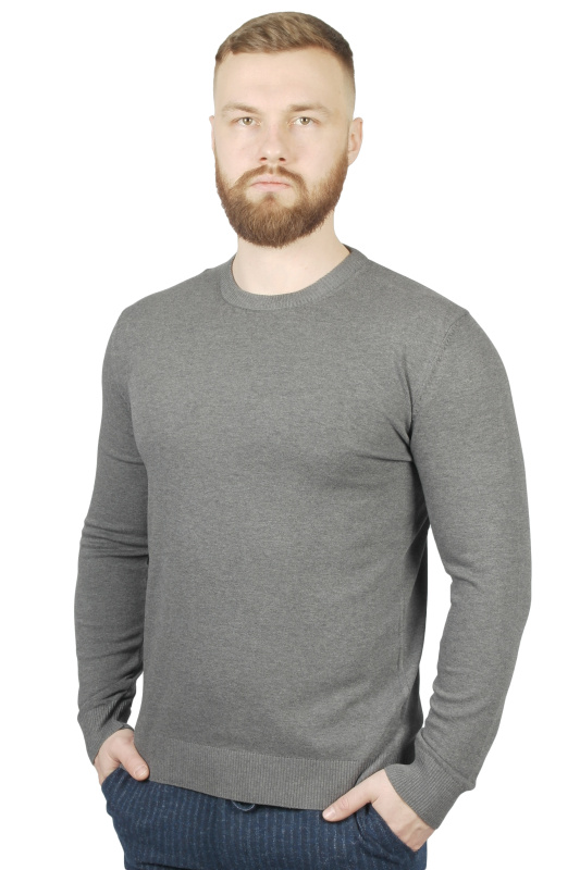 Фото товара Светр темно-сірий однотонний MCR, артикул: 11355-05 Светри , Кофти поло