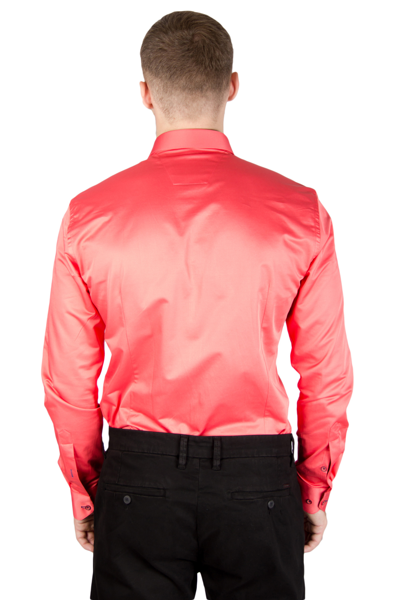 Рубашка белая цветной узор Giovanni Fratelli