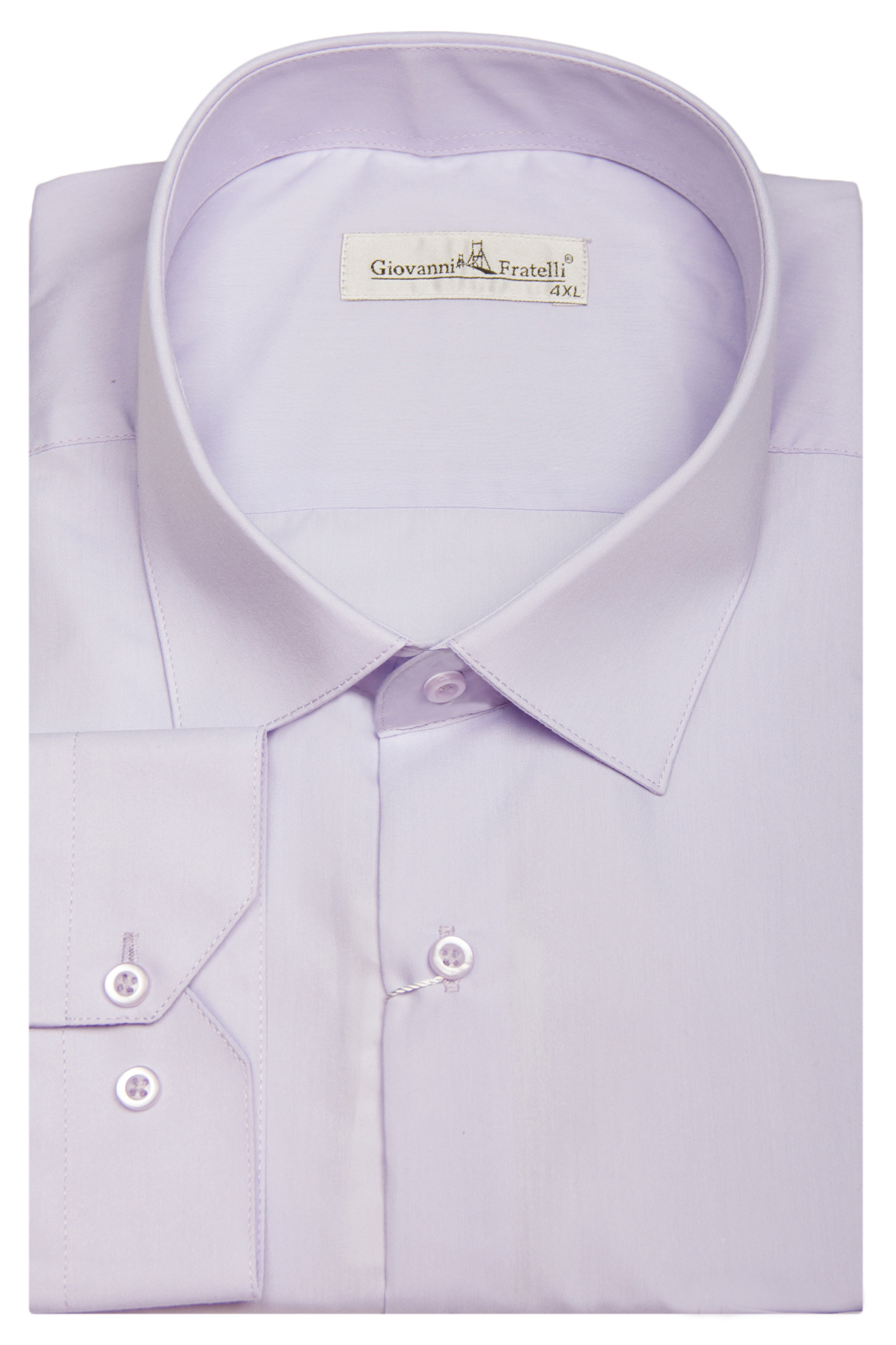 Рубашка сиреневая однотонная Giovanni Fratelli