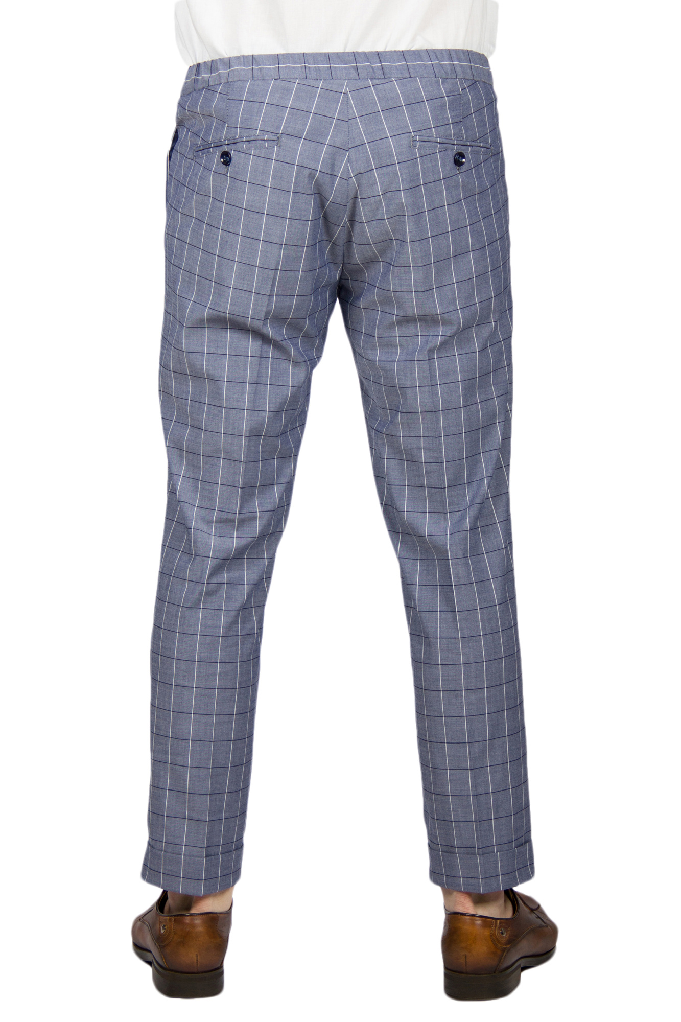 Брюки серые в клетку PRIMO EMPORIO
