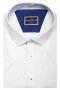 Фото Рубашка с коротким рукавом белая в текстурный узор артикул: 1608-1 Приталений крій