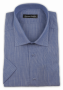 Фото Рубашка c коротким рукавом синяя Giovanni Fratell артикул: 2245-3 Класичний крій