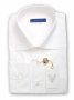 Фото Рубашка белая с отстрочкой по воротнику и манжетах Romano Botta артикул: 2401019 Класичні 
