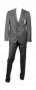 Фото Костюм серый в клетку с двумя шлицами FABIO DIVAYO артикул: 207703 костюм 3 зріст ( 164-178 )