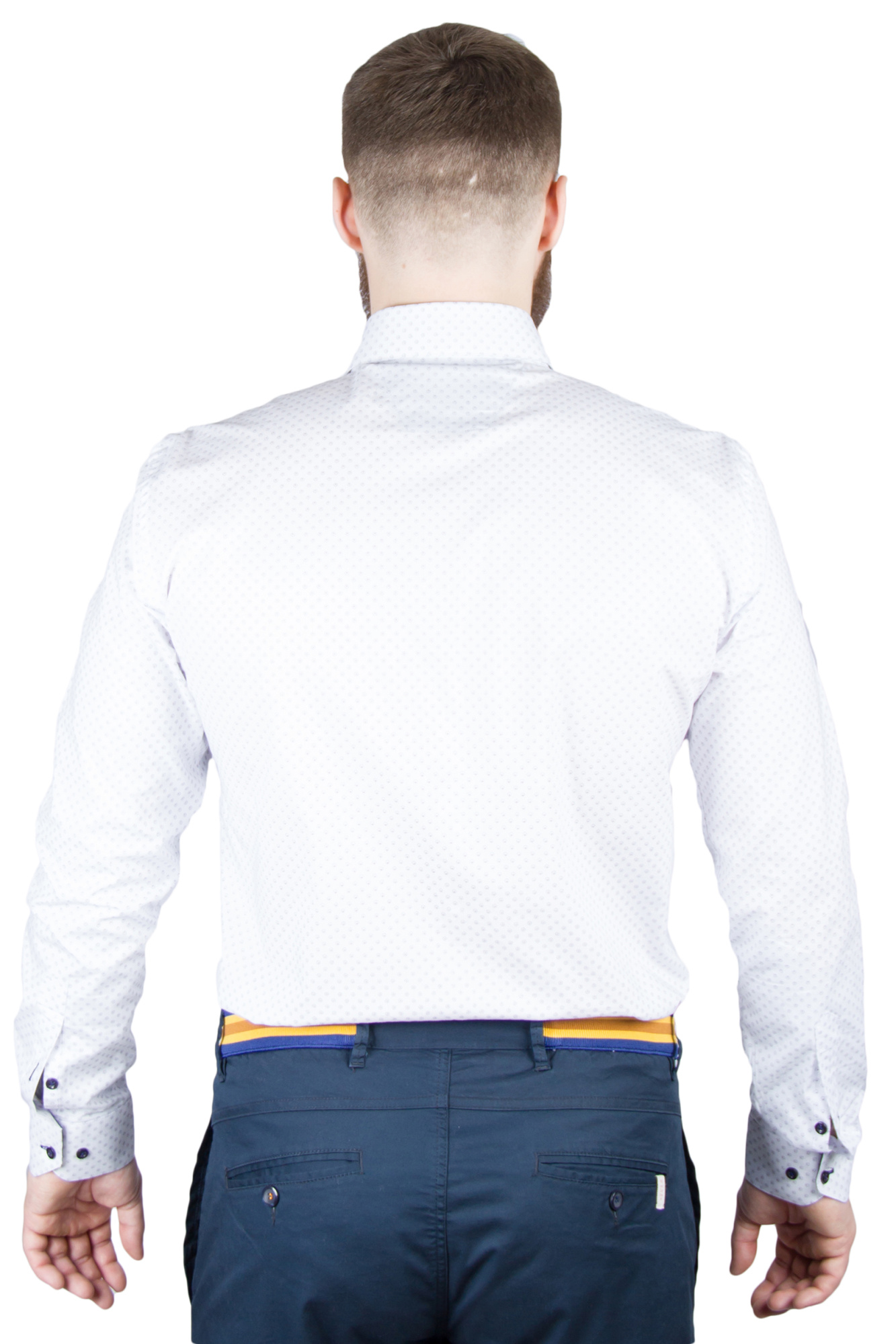 Рубашка белая в узор GIOVANNI FRATELLI