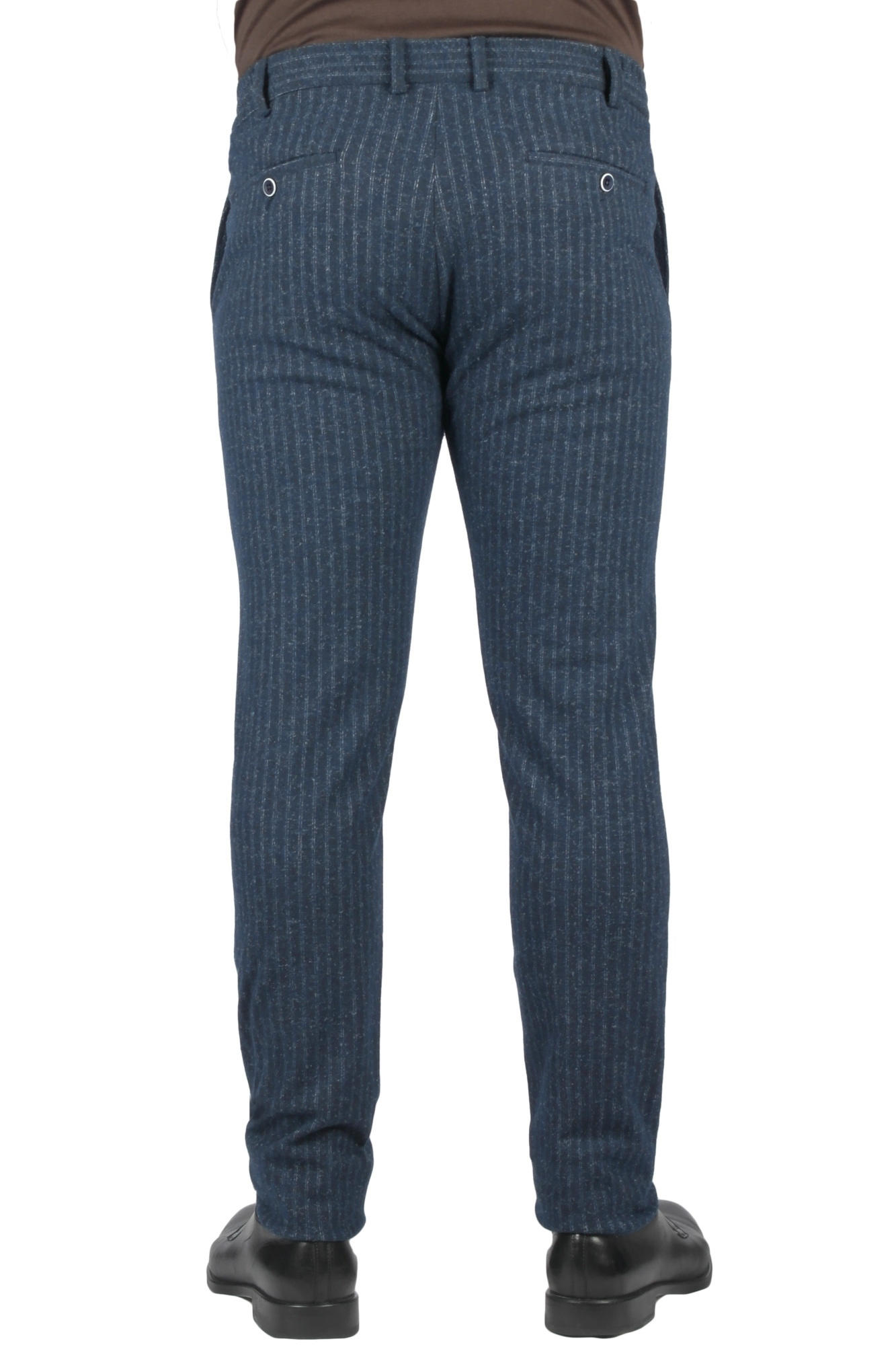 Брюки сині в смужку MCR