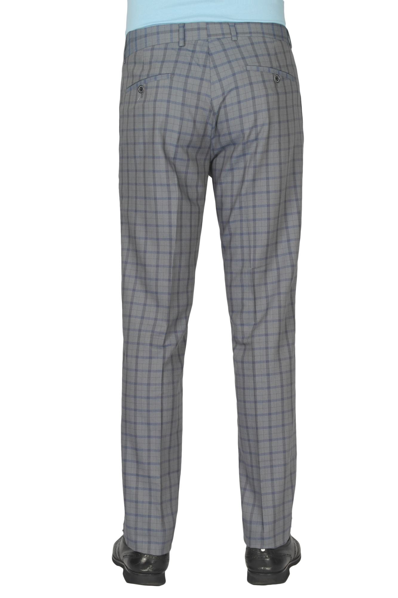 Брюки сіріі в клітинку MCR