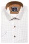 Фото Рубашка с коротким рукавом белая в узор GIOVANNI FRATELLI артикул: 1501-3 Приталений крій