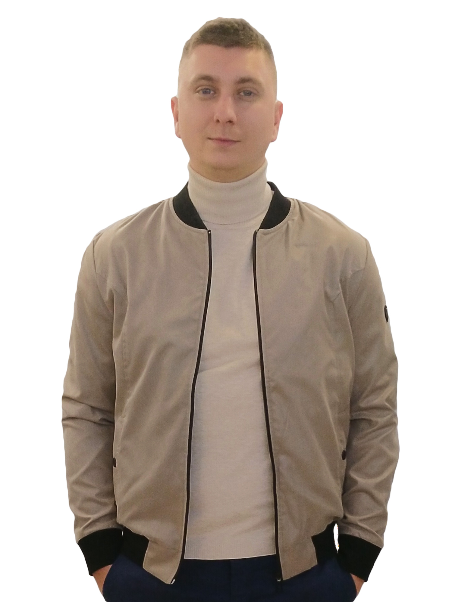 Куртка бомбер світло бежева MCR