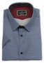 Фото Рубашка c коротким рукавом синяя в белую точку Giovanni Fratelli артикул: 7013-2 Приталений крій