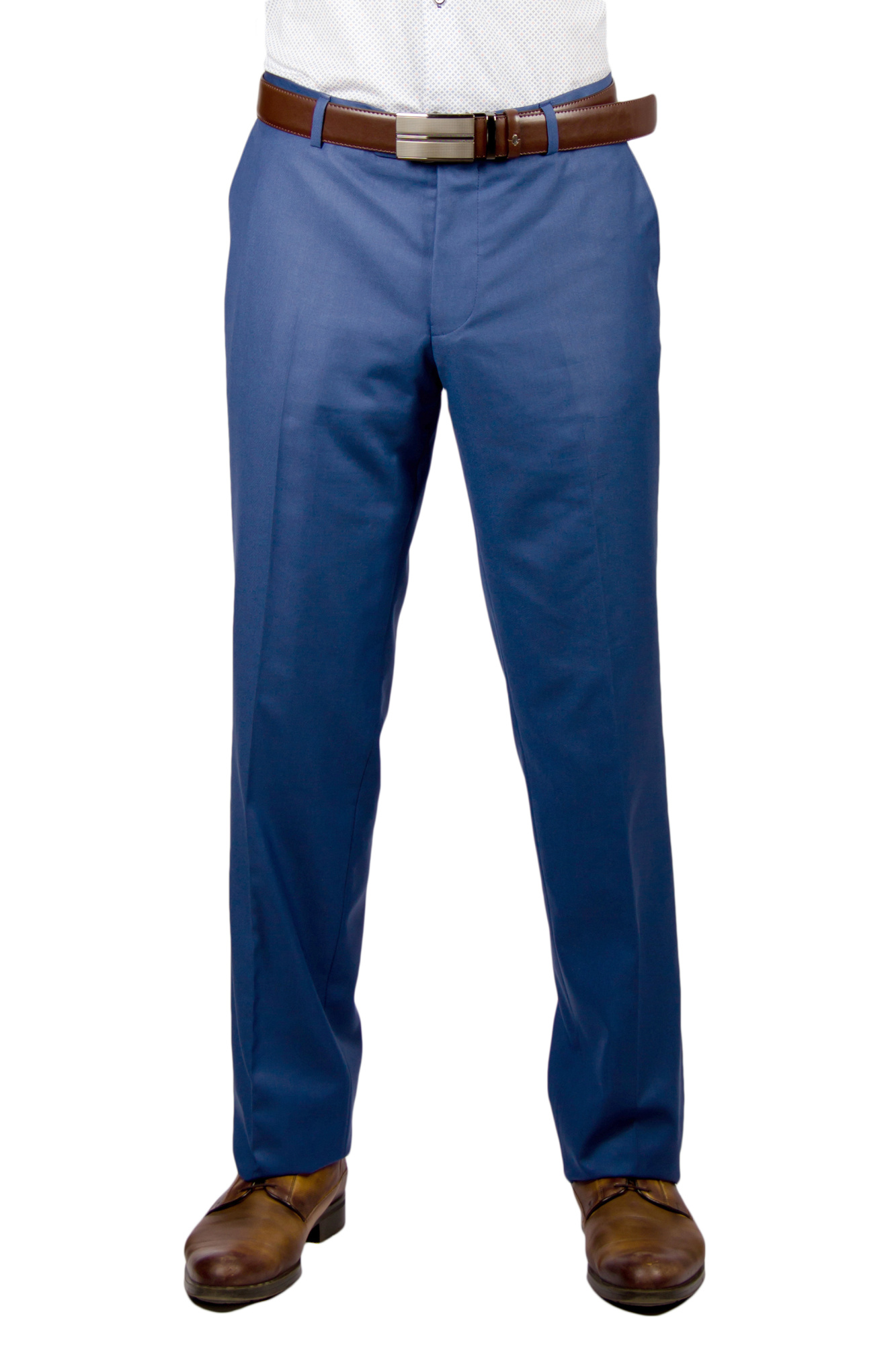 Костюм голубой классический CARLO ROSSANO