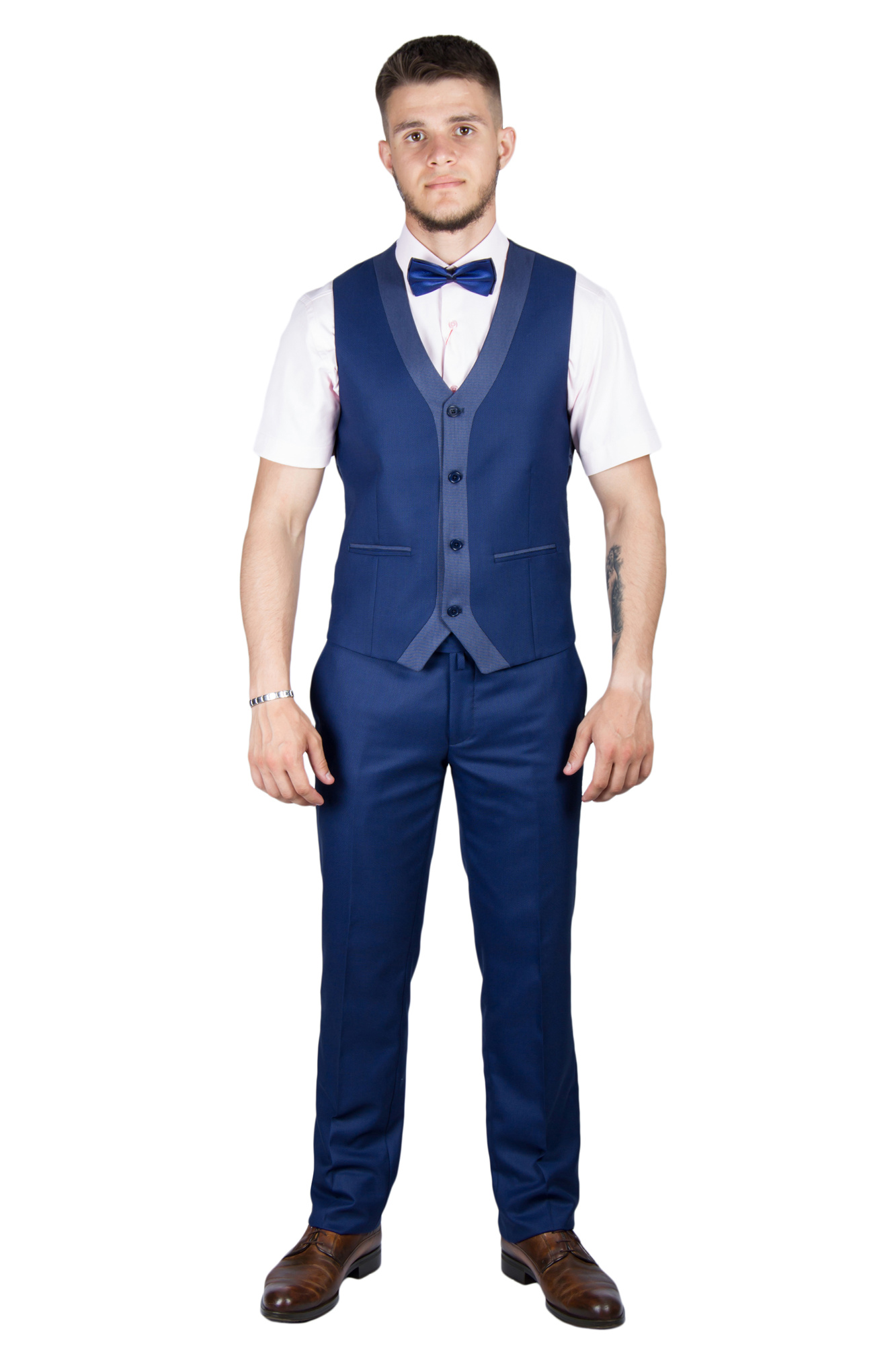 Костюм синий с жилетом тройка  CARDOZO