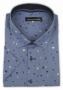 Фото Рубашка с коротким рукавом голубая Giovanni Frateli артикул: 260753 Приталений крій