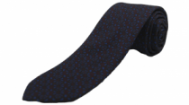 Фото Галстук синий в узор с платочком FABIO DIVAYO артикул: 25-97 Краватки