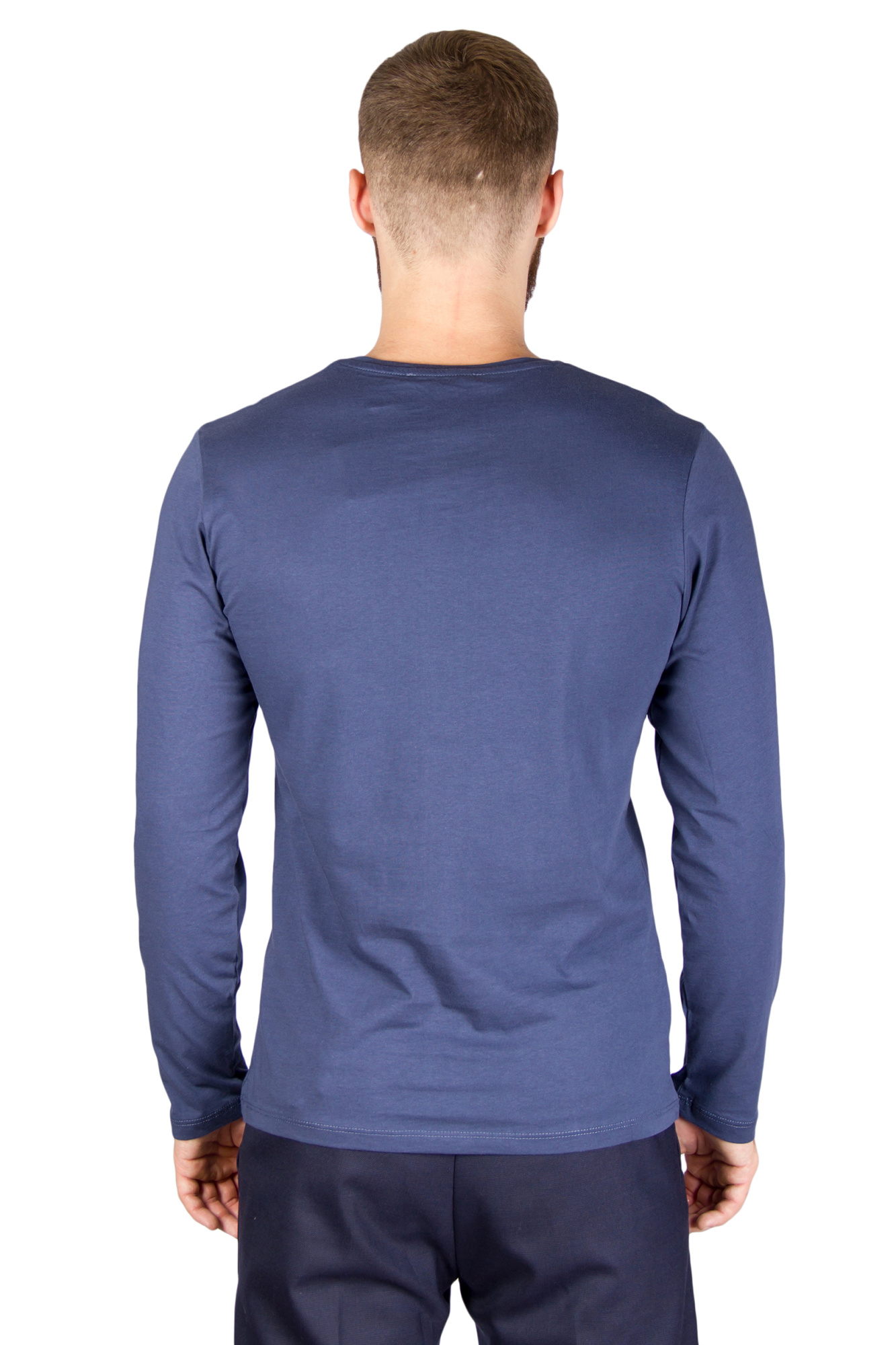 Футболка голубая с длинным рукавом LAGOS