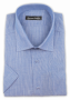 Фото Рубашка c коротким рукавом голубая Giovanni Fratell артикул: 2245-5 Класичний крій