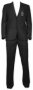 Фото Костюм чёрный в клетку с одной шлицей FABIO DIVAYO 525 артикул: 202525 костюм 3 зріст ( 164-178 )