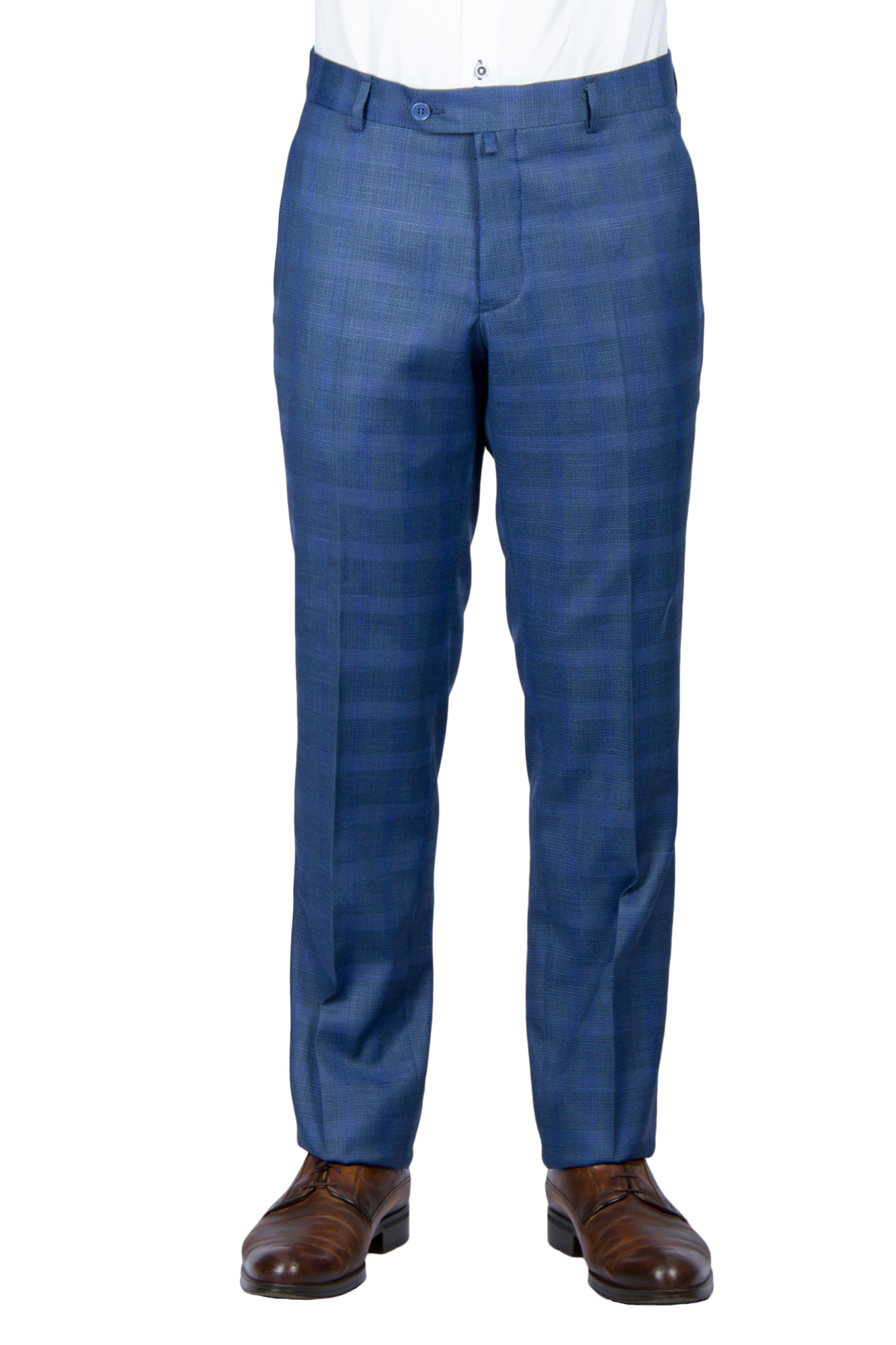 Костюм голубой в клетку  CHRISTIAN BARRET