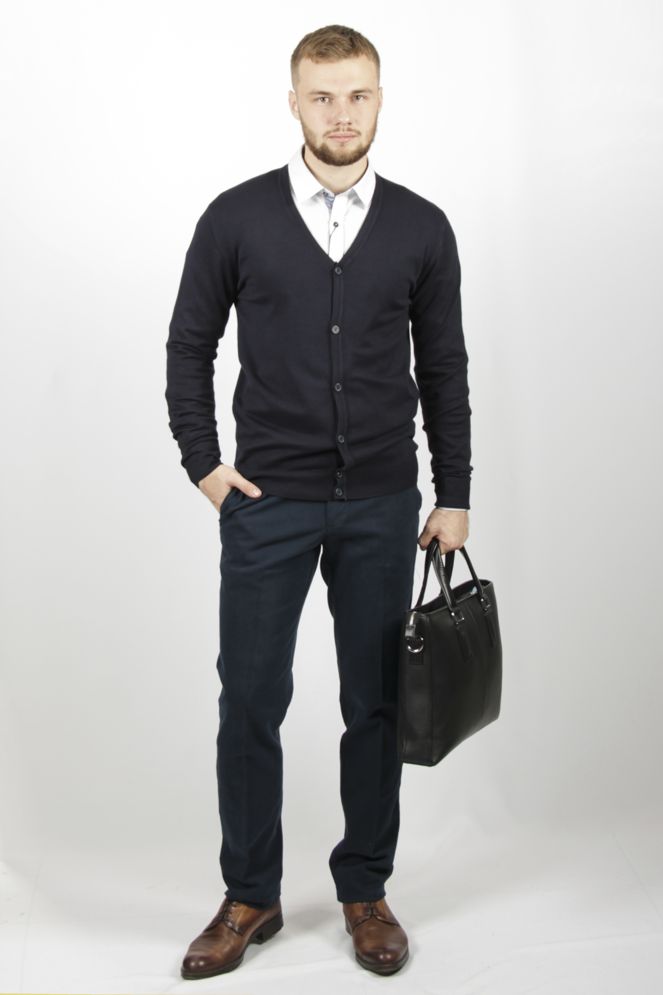 Кардиган тёмно-синий SORBINO