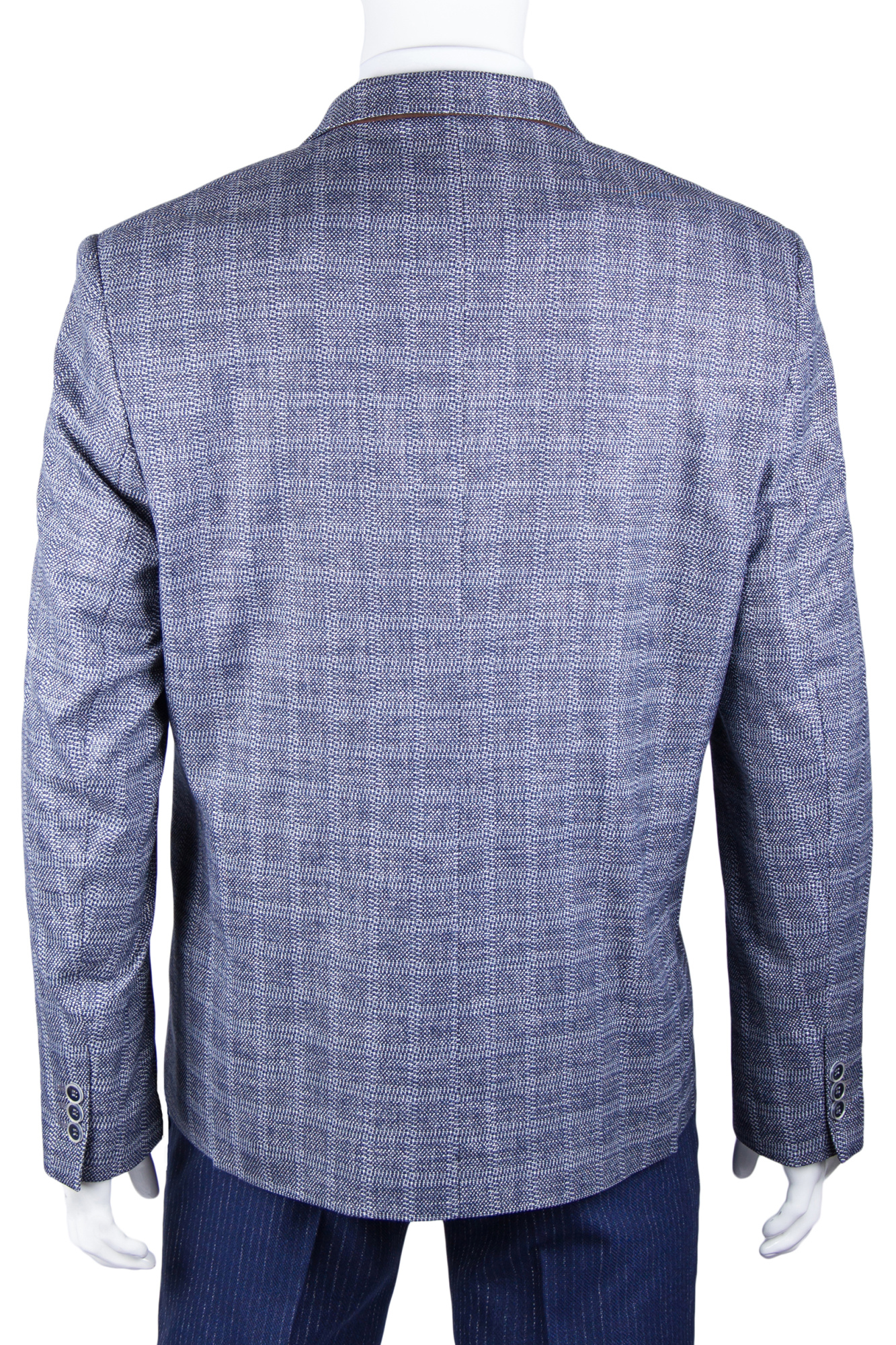 Пиджак cерый в клетку MAIKLEN