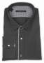 Фото Рубашка серая с отделкой на воротнике, манжетах и планке Romano Botta артикул: 2422036 Класичні 
